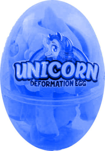 verrassings-ei Unicorn junior 8,5 cm blauw