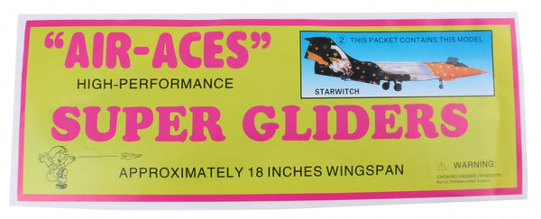 vliegtuig foam air-aces super starwitch 45 cm zwart