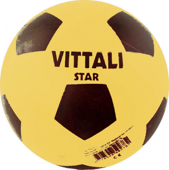 voetbal junior 18 cm geel