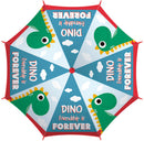 kinder???????paraplu Dino 48 cm polyester rood/donkerblauw