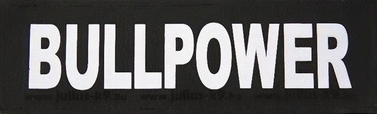 Julius K9 Labels Voor Power-harnas/tuig Bullpower LARGE