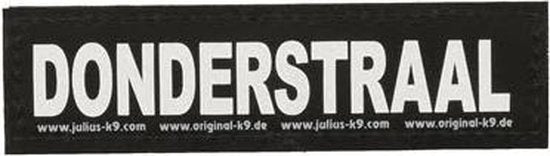 Julius K9 Labels Voor Power-harnas/tuig Donderstraal SMALL