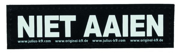 Julius K9 Labels Voor Power-harnas/tuig Niet Aaien LARGE