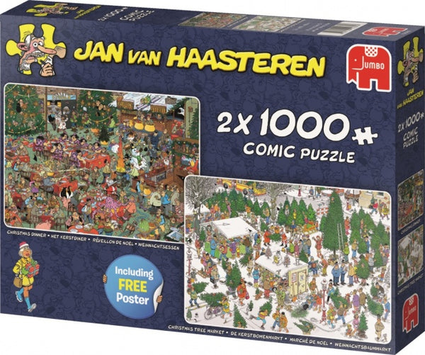 Ravensburger Puzzel Jan Van Haasteren Kerst 2x1000 Stukjes