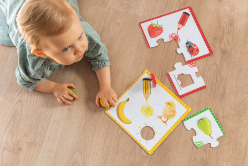 kleurpuzzel junior 22 x 20 cm 6 stuks
