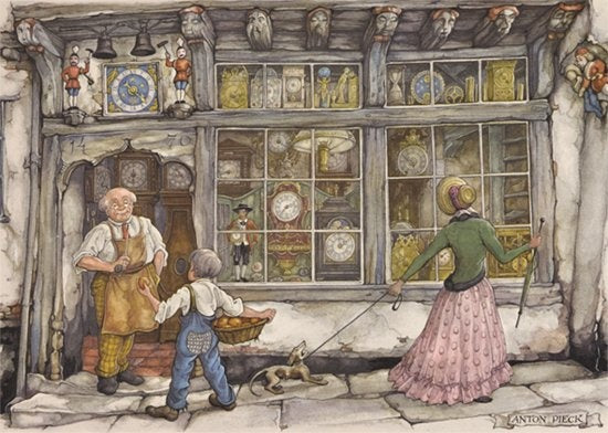 legpuzzel Anton Pieck, De klokkenwinkel 1000 stukjes
