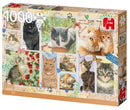 legpuzzel Cat Stamps 1000 stukjes