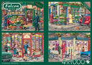 legpuzzel Falcon Corner Shops 4000 stukjes 4-delig