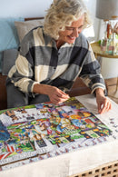 legpuzzel Falcon Corner Shops 4000 stukjes 4-delig