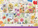 legpuzzel Flower Stamps, Summer Flowers 1000 stukjes