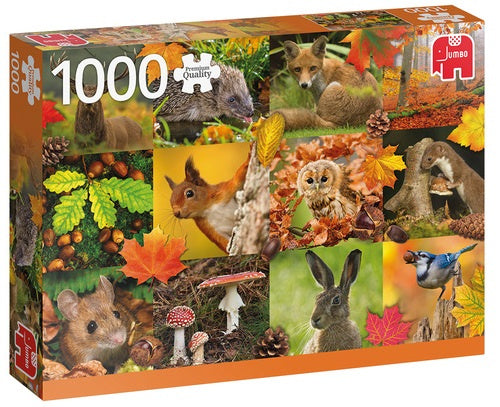 Puzzel 1000 st. PC Autumn Animals
