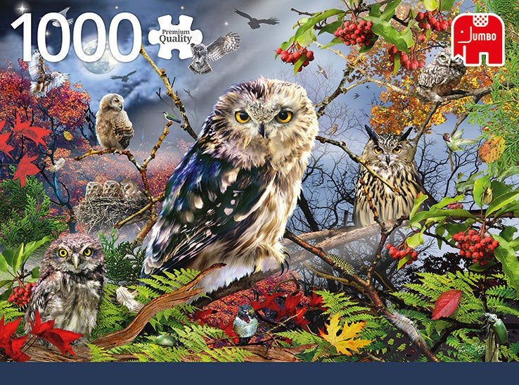 legpuzzel Uilen In Het Maanlicht 1000 stukjes