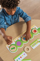 puzzel Vormenrups junior 25 x 19 cm hout groen