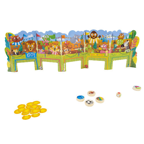 spel Jungle Race junior 30 x 22 cm hout/karton groen