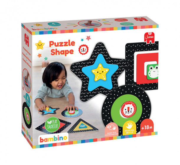 vormenpuzzel junior hout 12-delig