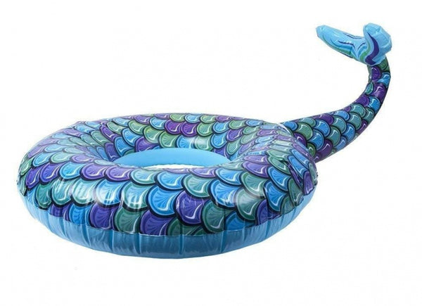 zwemband met zeemeerminstaart 165 cm blauw