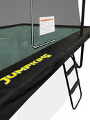trampoline Deluxe 430 x 300 cm staal/mesh groen