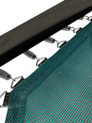 trampoline Deluxe 430 x 300 cm staal/mesh groen