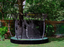 trampoline InGround Deluxe 366 cm zwart/groen