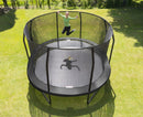 trampoline met net en ladder JumpPod Oval 518 x 427 cm zwart (2016)