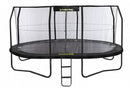 trampoline met net en ladder JumpPod Oval 518 x 427 cm zwart (2016)