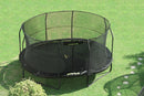 trampoline met net en ladder JumpPod Oval 518 x 427 cm zwart (2016)