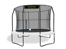 trampoline met veiligheidsnet ovaal 351 cm zwart
