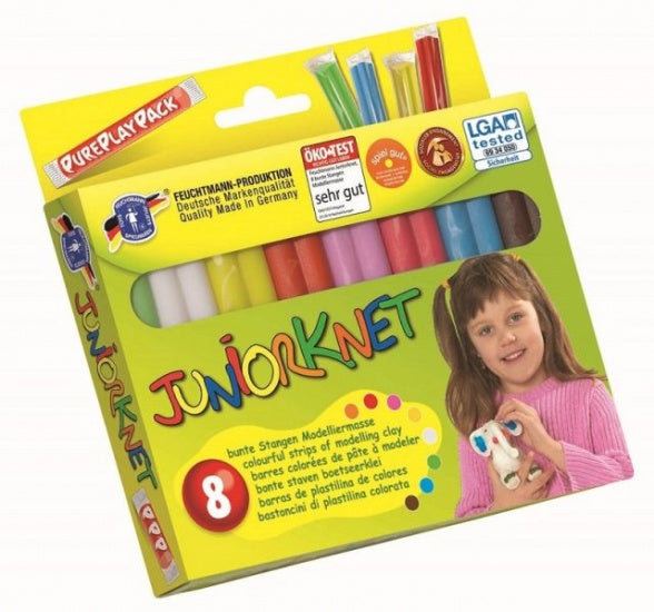 Juniorknet Klei Basic 8 Kleuren 300 gram