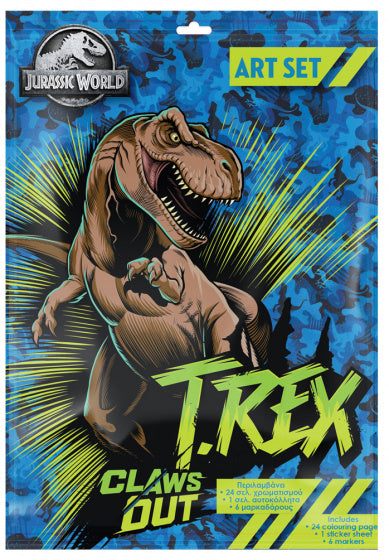 Kleurboek Jurassic World T-Rex, 24 Vellen