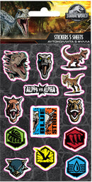 stickervel jongens 8 x 12 cm zwart/blauw 5 stuks