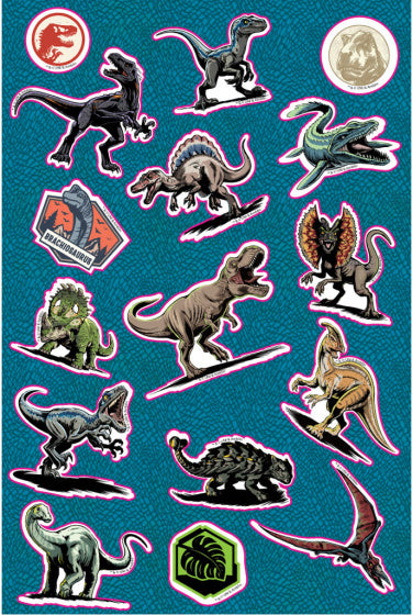 stickervel jongens 8 x 12 cm zwart/blauw 5 stuks