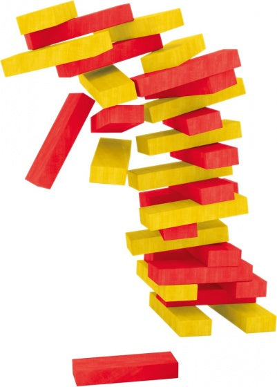 stapeltoren Buurman & Buurman hout rood/geel