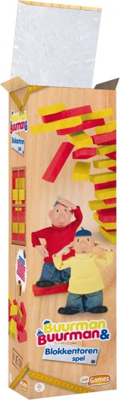 stapeltoren Buurman & Buurman hout rood/geel