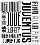 muursticker Graphic 2 stickervellen zwart/wit