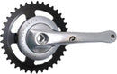 crankset BSA 40T 170 mm 95 mm aluminium grijs/zwart
