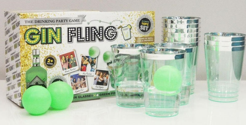 drankspel Gin Fling 16-delig