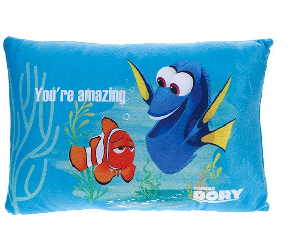 kussen Finding Dory: You're Amazing! 40 x 26 cm blauw