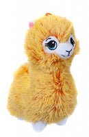 pluchen Alpaca knuffel 22 cm junior geel