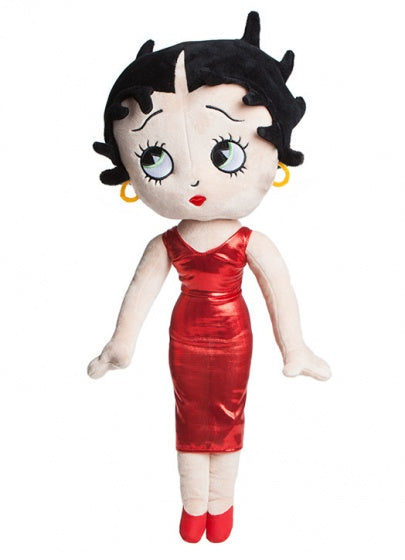 knuffel Betty Boop 60 cm rood