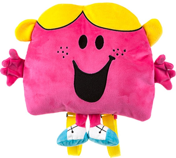 pluchen rugzak 2 liter fuchsia