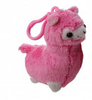pluchen sleutelhanger Alpaca 10 cm junior roze