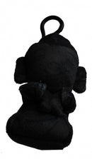 sleutelhanger boeddha clip-on zwart 12 cm