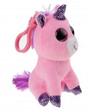 sleutelhanger eenhoorn 11 cm roze