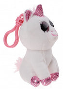 sleutelhanger eenhoorn 11 cm wit