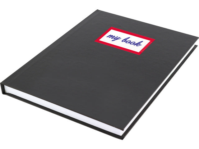 boeketiketten junior papier rood/wit 7,5 x 5 cm 24 stuks