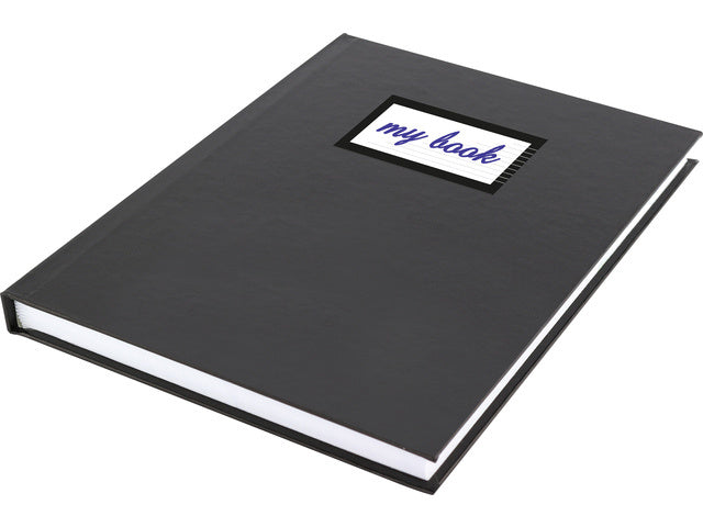 boeketiketten junior papier zwart/wit 7,5 x 5 cm 24 stuks