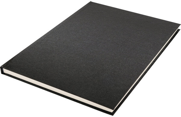 dummyboek hardcover A4 linnen zwart/roomwit 80 vellen
