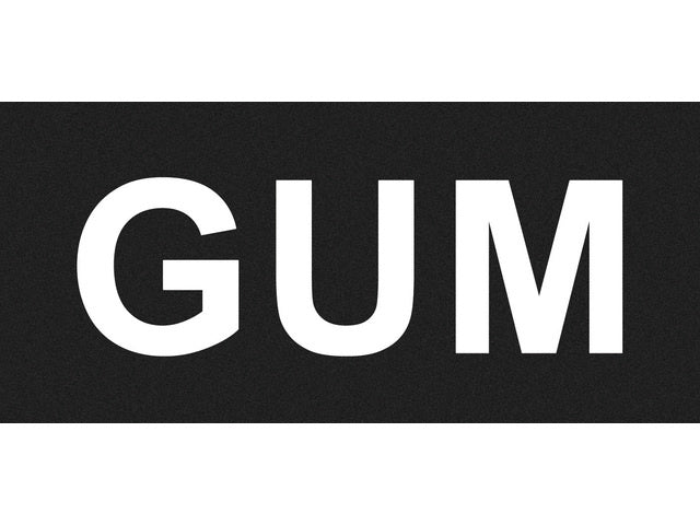 gum 12 x 5,5 cm zwart