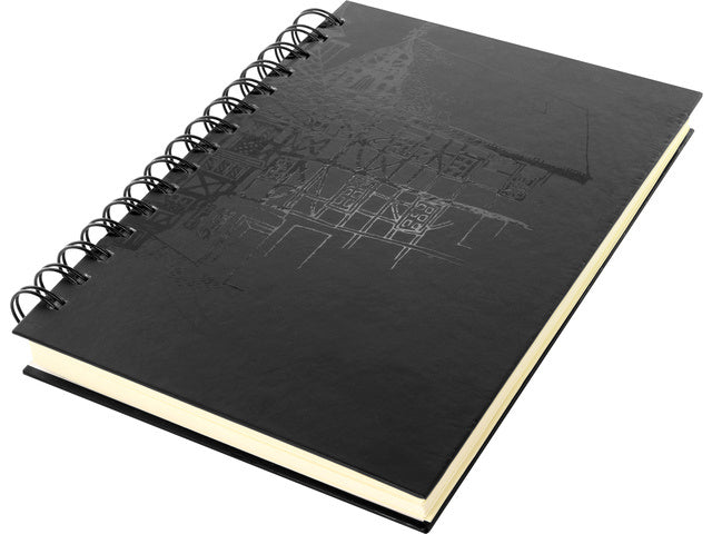 schetsboek zijspiraal A5 papier zwart 80 pagina's