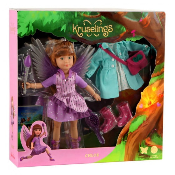 kruselings Chloe deluxe poppenset paars